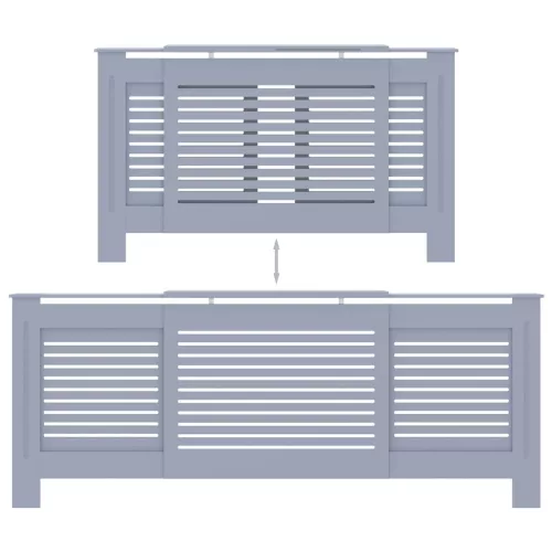  szürke MDF radiátorburkolat 205 cm