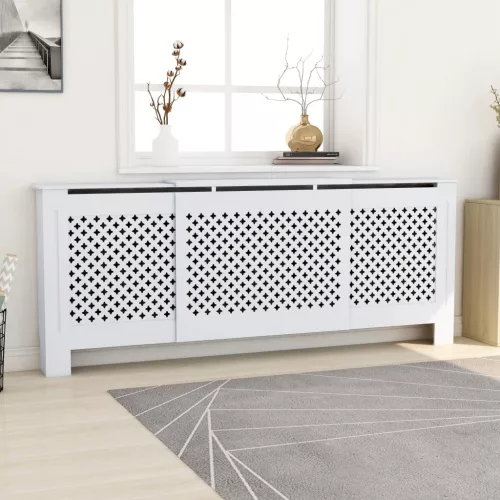  fehér MDF radiátorburkolat 205 cm