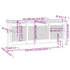  fehér MDF radiátorburkolat 205 cm