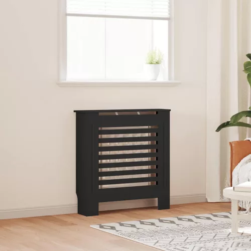 fekete MDF radiátorburkolat 78 cm