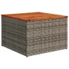 7 részes szürke polyrattan kerti ülőgarnitúra párnákkal