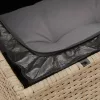  14 részes vegyes bézs polyrattan kerti ülőgarnitúra párnával