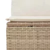  13 részes bézs polyrattan kerti ülőgarnitúra párnákkal