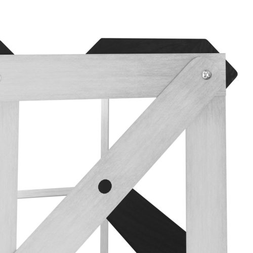  fekete tömör fenyőfa bortartó állvány 72 palackhoz