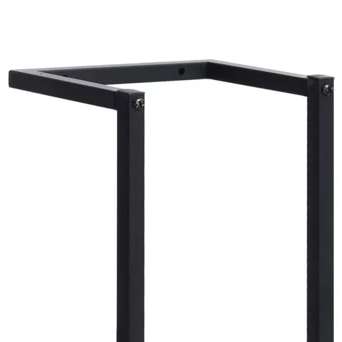  fekete vas törölközőtartó 25 x 20 x 95 cm