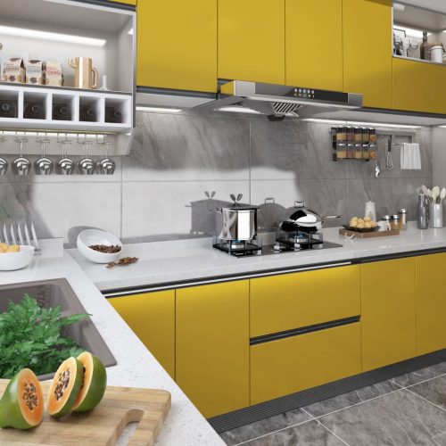  magasfényű arany öntapadó PVC bútorfólia 500 x 90 cm