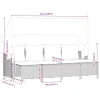  5 részes barna polyrattan kerti ülőgarnitúra párnával