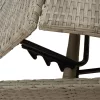 2 db világosszürke polyrattan napozóágy párnával