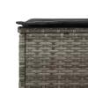  2 db világosszürke polyrattan napozóágy párnával