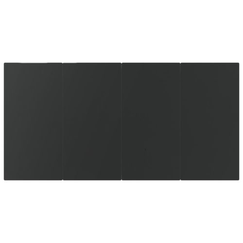  5 Darabos Kerti Étkező Szett Szürke Poly Rattan