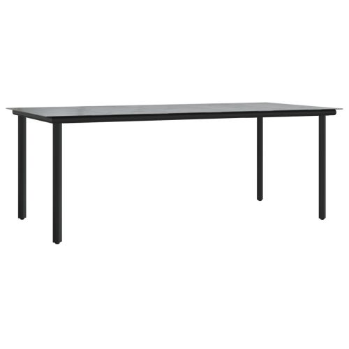  7 darabos kerti étkező garnitúra szürke polirattan