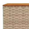  6 részes bézs polyrattan kerti ülőgarnitúra párnával