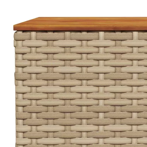  6 részes bézs polyrattan kerti ülőgarnitúra párnával