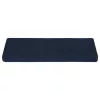  15 db öntapadós lépcsőszőnyeg, 65 x 21 x 4 cm, sötétkék, téglalap alakú széllel