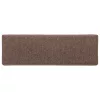  15 db barna lépcsőszőnyeg 65x21x4 cm