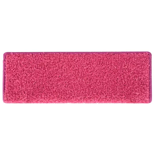  15 db rózsaszín lépcsőszőnyeg 65x21x4 cm