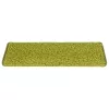  15 db zöld lépcsőszőnyeg, téglalap alakú széllel, 65 x 21 x 4 cm