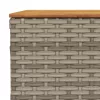  11 részes szürke polyrattan kerti ülőgarnitúra párnákkal