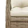  9 részes bézs polyrattan kerti étkezőgarnitúra párnákkal