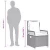  9 részes bézs polyrattan kerti étkezőgarnitúra párnákkal