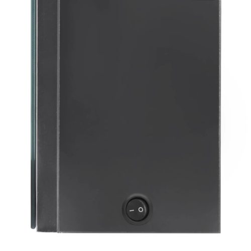  szürke LED-es tükrös fürdőszobaszekrény 50 x 13 x 70 cm