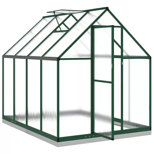 zöld alumínium melegház alapvázzal 224x169x202 cm