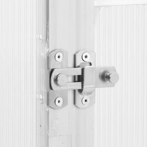  ezüstszínű alumínium melegház alapvázzal 334x169x195 cm