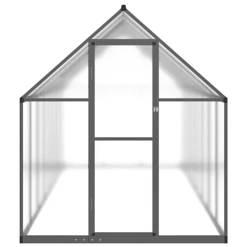  antracitszürke alumínium melegház alapvázzal 445x169x195 cm