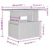  7 részes szürke polyrattan kerti ülőgarnitúra párnákkal