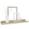  2 db sonoma tölgy színű fali polc 40 x 9 x 3 cm