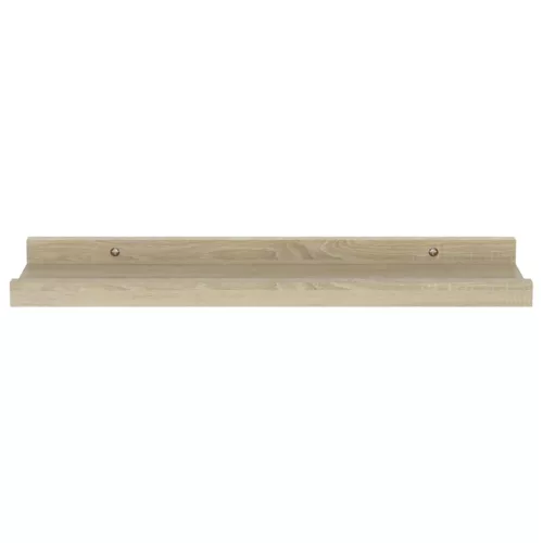  2 db sonoma tölgy színű fali polc 40 x 9 x 3 cm