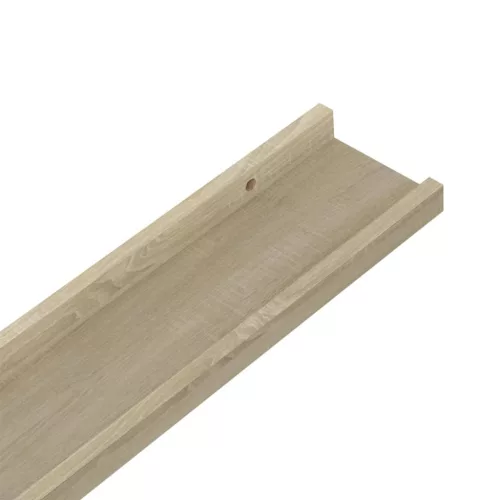  2 db sonoma tölgy színű fali polc 40 x 9 x 3 cm