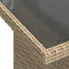  8 részes bézs polyrattan kerti ülőgarnitúra párnával