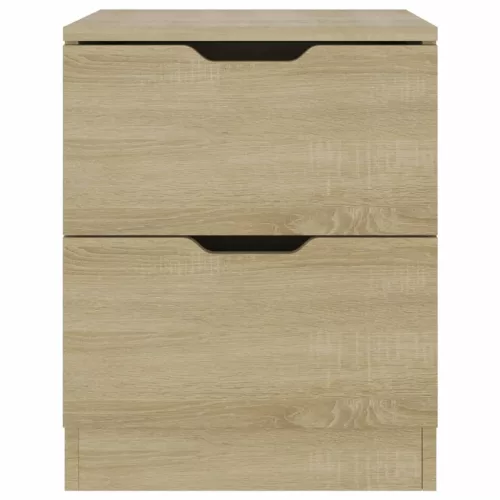  2 db sonoma tölgy színű szerelt fa éjjeliszekrény 40x40x50 cm