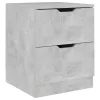  betonszürke forgácslap éjjeliszekrény 40 x 40 x 50 cm 