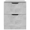  betonszürke forgácslap éjjeliszekrény 40 x 40 x 50 cm 