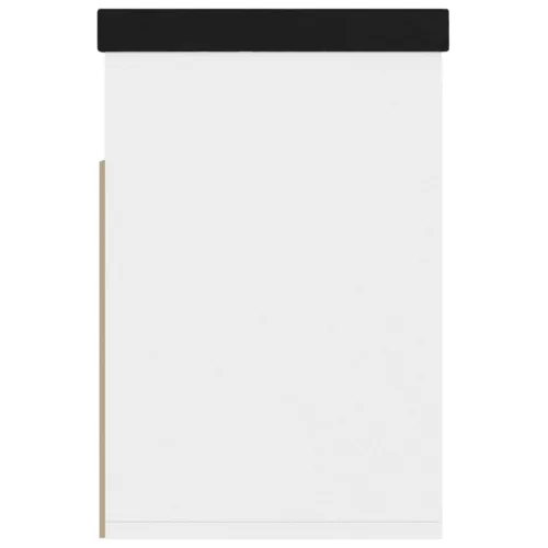  fehér szerelt fa cipőtároló pad párnával 80 x 30 x 47 cm