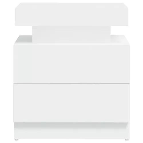  fehér szerelt fa éjjeliszekrény 45 x 35 x 52 cm