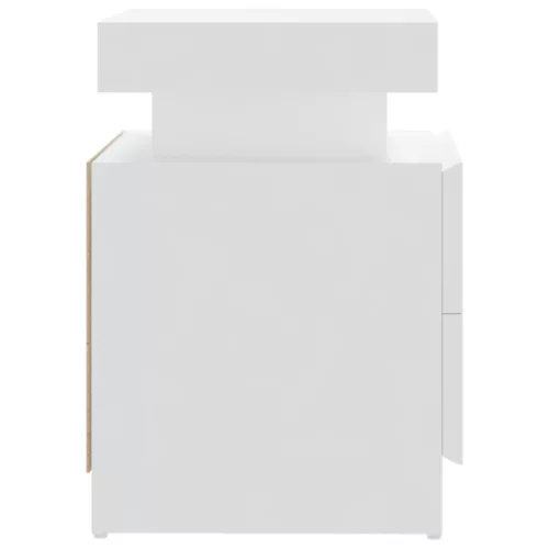  fehér szerelt fa éjjeliszekrény 45 x 35 x 52 cm