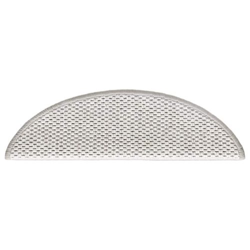  15 db szizál hatású platina öntapadó lépcsőszőnyeg 56x17x3 cm