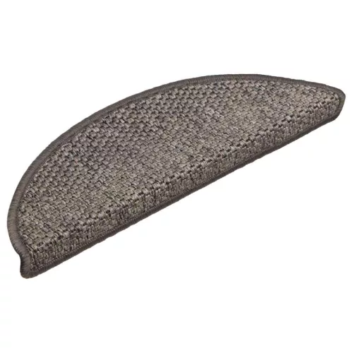  15 db szizál hatású barna bézs lépcsőszőnyeg 56 x 17 x 3 cm