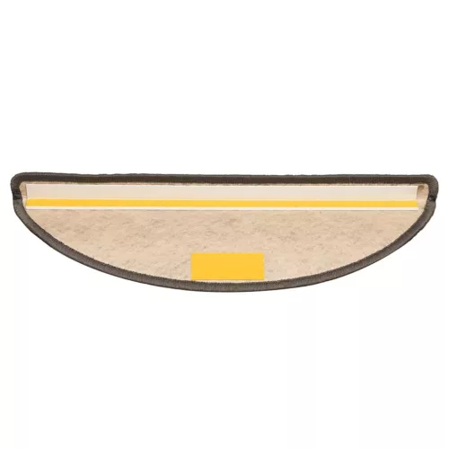  15 db szizál hatású barna bézs lépcsőszőnyeg 56 x 17 x 3 cm