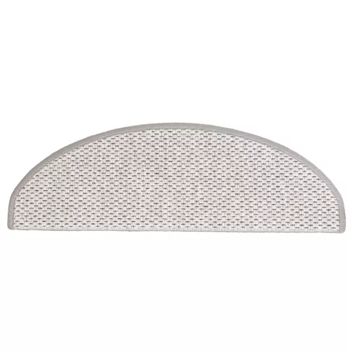  15 db szizál hatású platina öntapadó lépcsőszőnyeg 65x21x4 cm