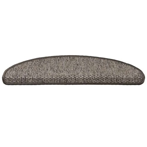  15 db szizál hatású barna bézs öntapadó lépcsőszőnyeg 65x21x4cm