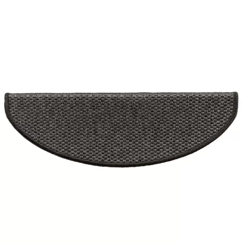  15 db szizál hatású antracitszürke lépcsőszőnyeg 65x21x4 cm