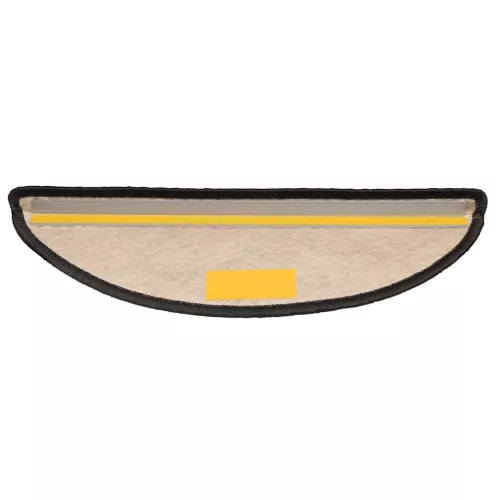  15 db szizál hatású antracitszürke lépcsőszőnyeg 65x21x4 cm