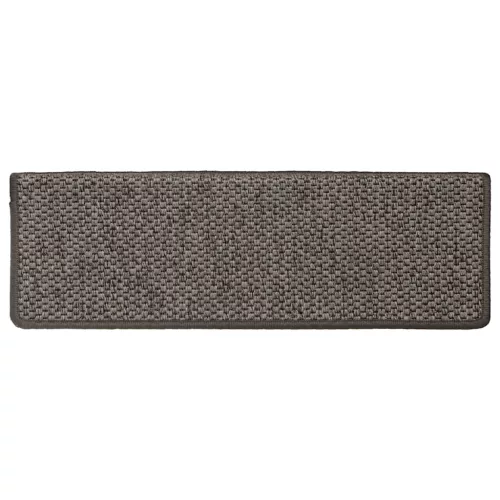  15 db szizál hatású szürke-bézs lépcsőszőnyeg 65x21x4 cm