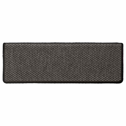  15 db szizál hatású antracitszürke lépcsőszőnyeg 65x21x4 cm