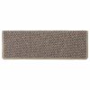  15 db szizál hatású sötét bézsszínű lépcsőszőnyeg 65x21x4 cm