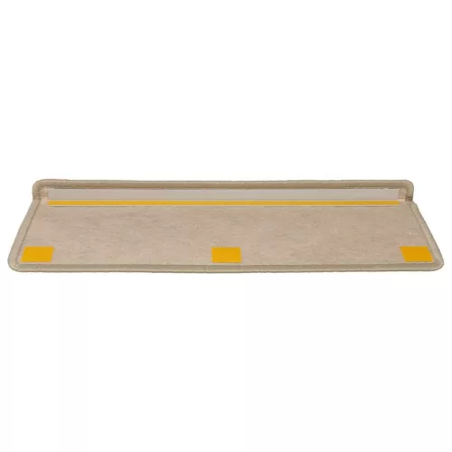  15 db szizál hatású homokszínű öntapadó lépcsőszőnyeg 65x21x4cm